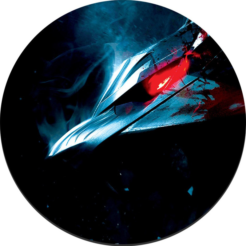 CRAZYINK MPADROUND-Red Eye Metal Lion Mousepad(Multicolor)
