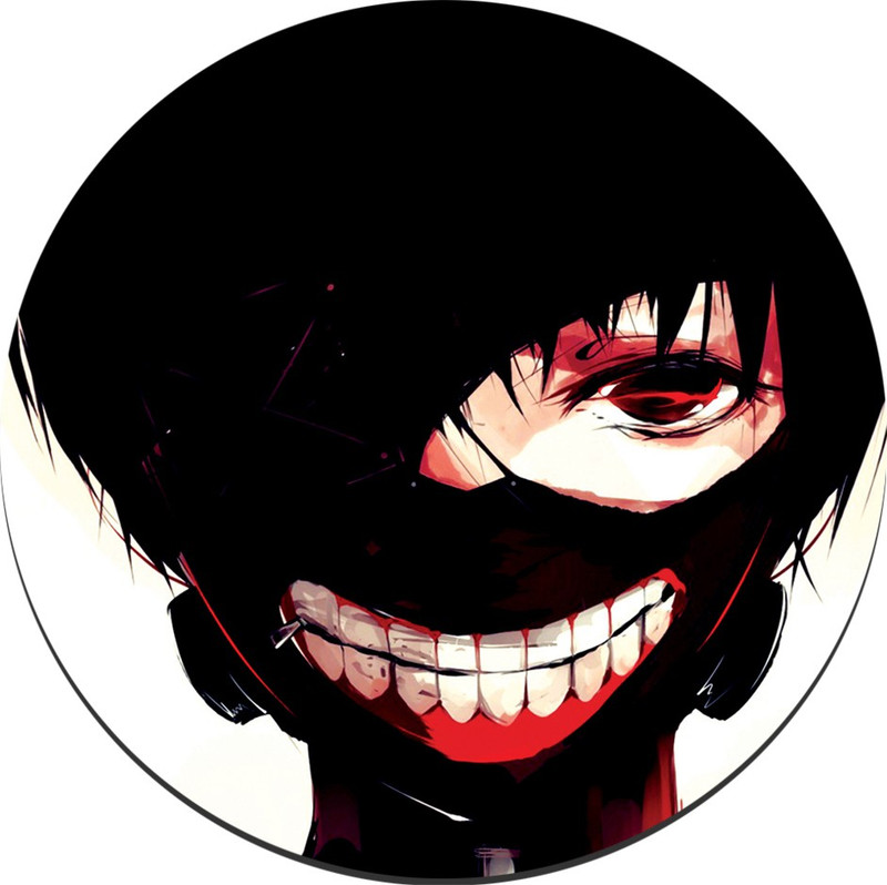 CRAZYINK MPADROUND-Single Eye Devil Anime Boy Mousepad(Multicolor)
