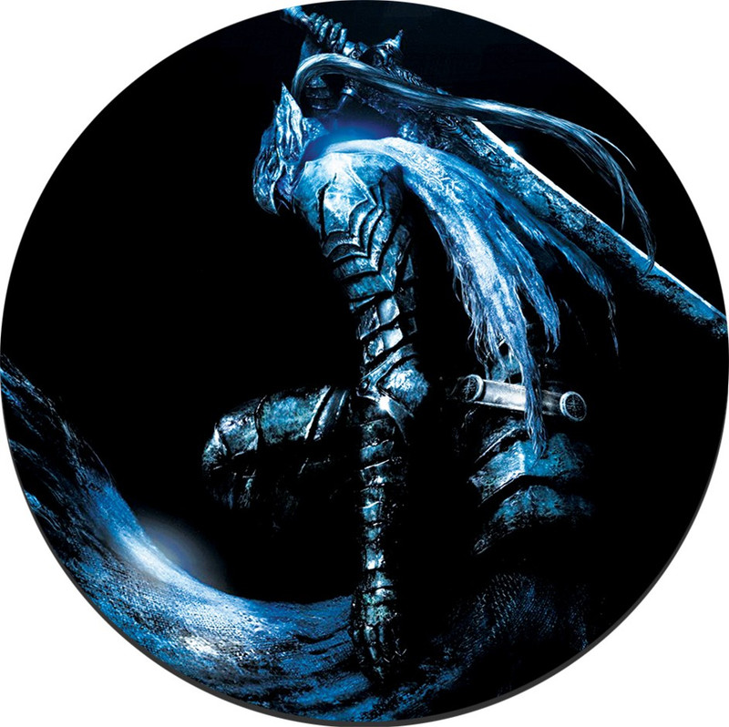 CRAZYINK MPADROUND-Blue Dark Warior Mousepad(Multicolor)