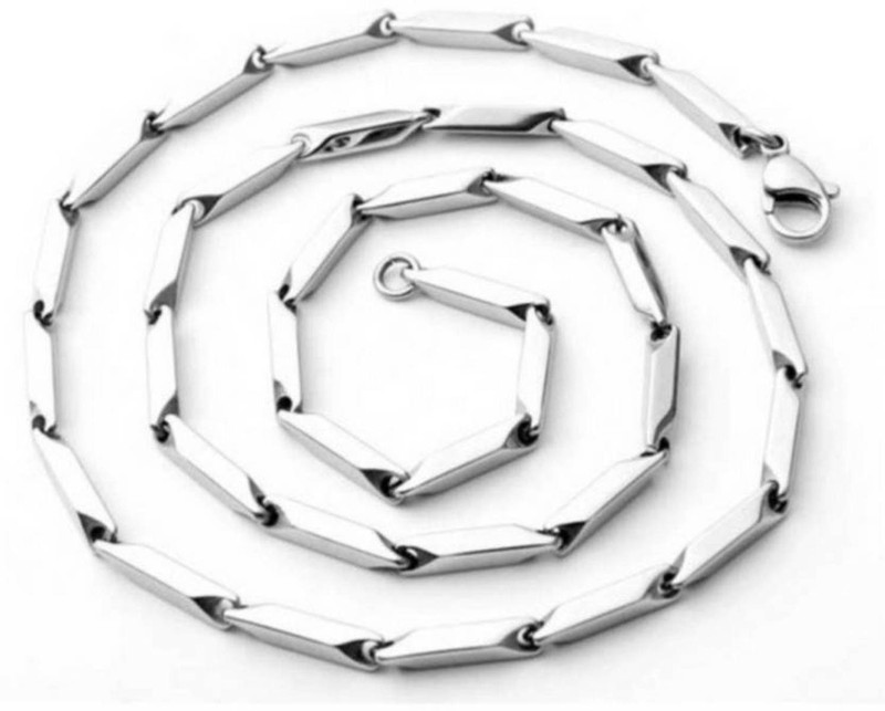 newmanaki Silver Plated Stainless Steel Chain