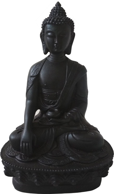 sdshopping Religious Buddha Idols Statue Home Decorative Showpiece  -  20 cm(Plastic, Black)