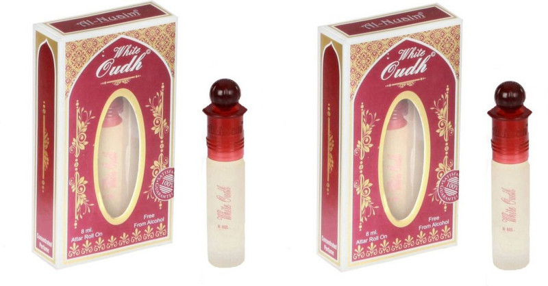 Al Nuaim White Oudh (Pack of 2) Floral Attar(Oud (agarwood))