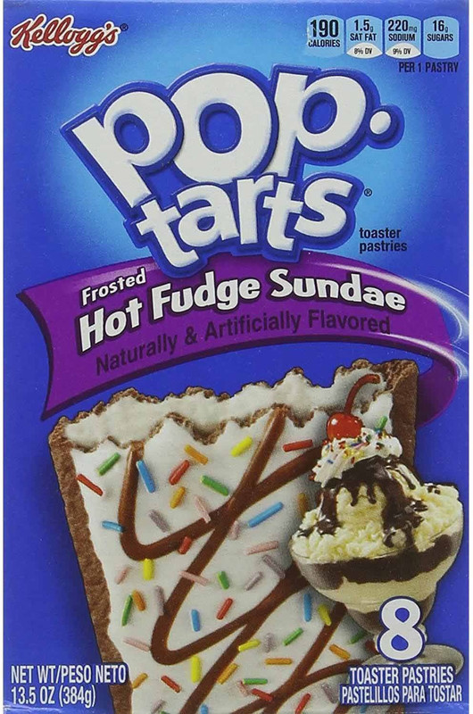 Pop Tarts Toaster Pastries, Frosted Hot Fudge Sundae, 8 pack - 384g(384 g, Box)
