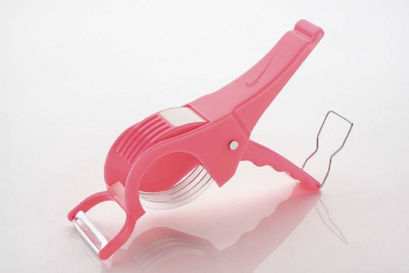 kewin 2 in 1 PINK vegetable and fruit cutter with multipurpose peeling and 5x statinless steel blade Vegetable Slicer(1 pice chopper)