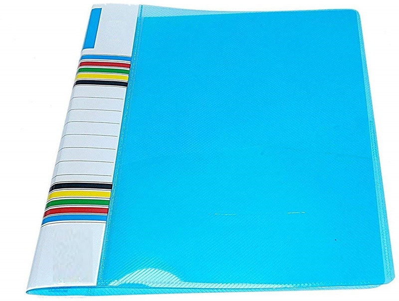 saisan plastic Transparent File Folder Case 5 pcs(Set Of 1, Blue)