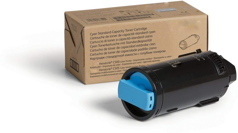 rodex Cyan Standard Capacity Compatible Toner Cartridge 106R03859-2400 Pages for Use in Versalink C500/C505 Single Color Ink Toner(Cyan)