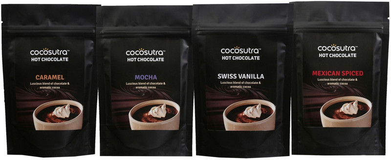 cocosutra Hot Chocolate Blends Collection, 4-in-1 Pack (400 g)(4 x 100 g)
