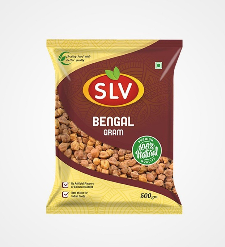 slv food products Brown Bengal Gram (Whole)(500 g)