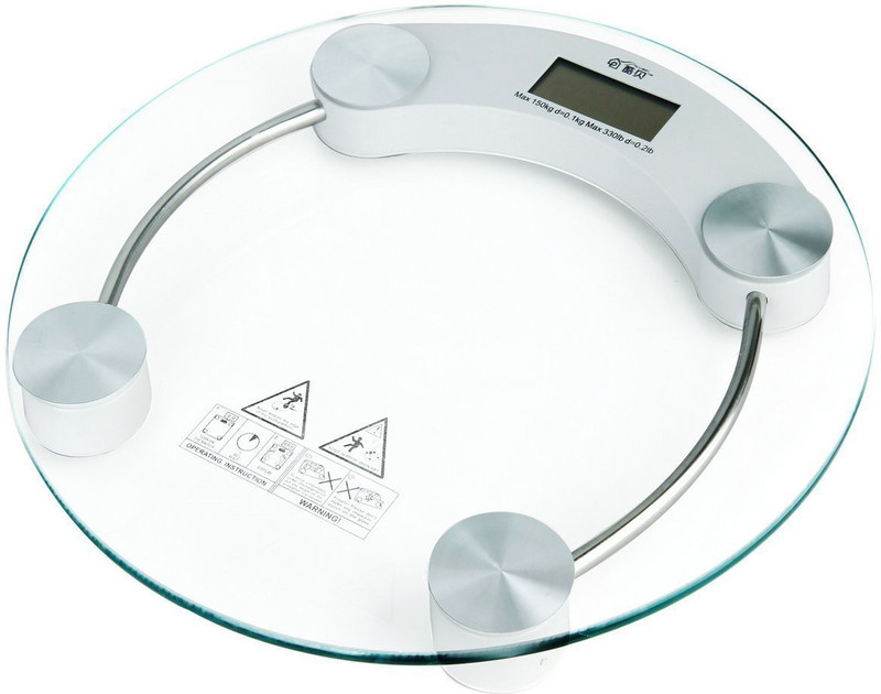 GADGET TREE Digital 8mm Thick Round Glass Weighing Scale with White Base (Color: Transparent) Weighing Scale(White) GADGET TREE Digital 8mm Thick Round Glass Weighing Scale with White Base (Color: Transparent) Weighing Scale(White)