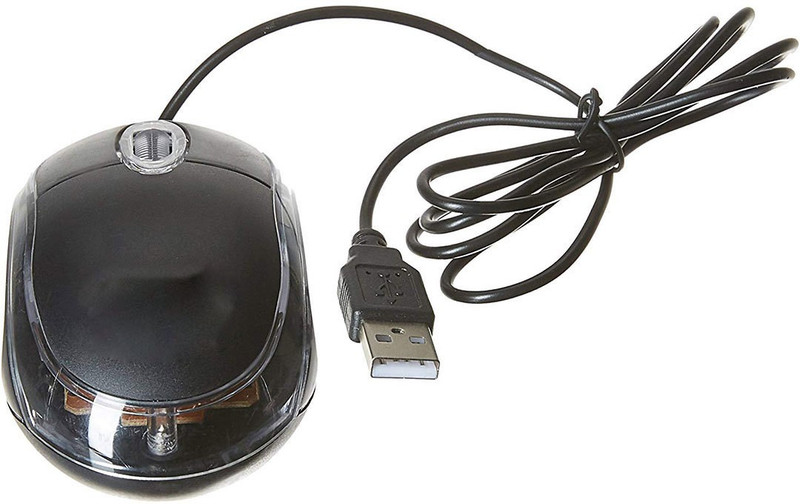 getitbae QHM222 Wire optical Mouse For Laptop & pc Wired Optical  Gaming Mouse(USB 2.0, Black)