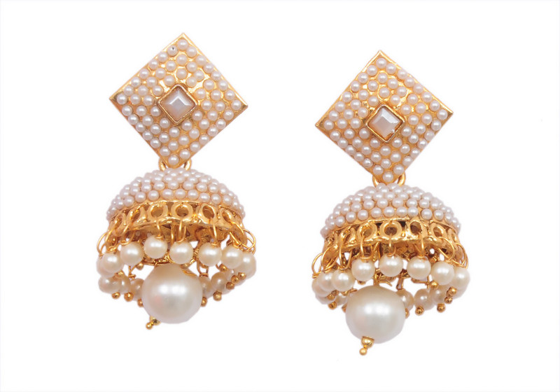 acralic shine DIAMOND I Beryl Alloy Jhumki Earring