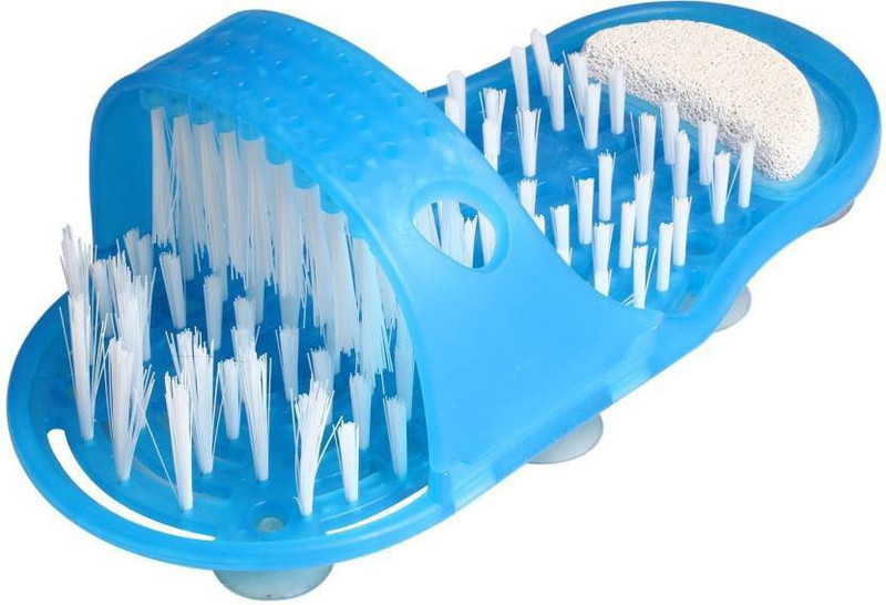 bhawni Waterproof Easy Foot Cleaner Shower Slipper for All Age groups Easy Feet Foot Cleaner / Easy Bath Brush / Shower Foot Feet Cleaner / Scrubber(Blue)