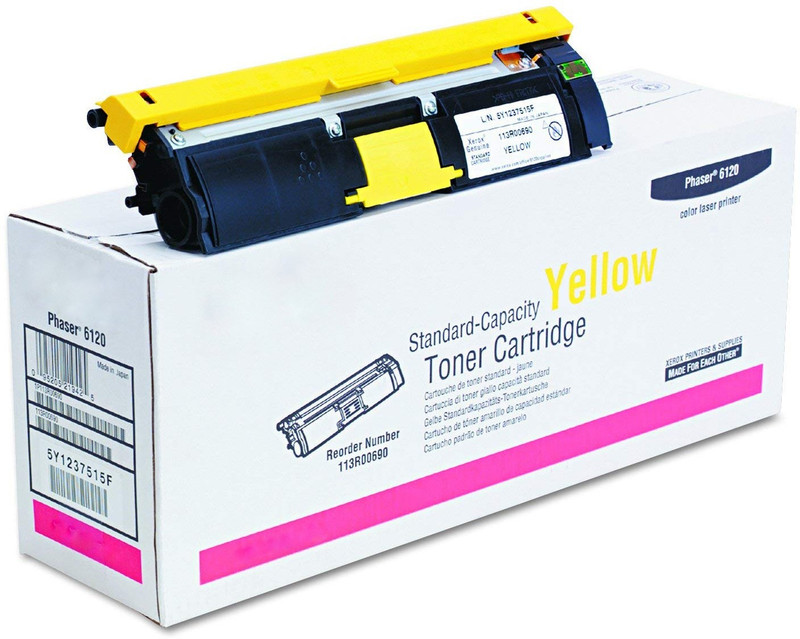 rodex Compatible Toner Cartridge for the Phaser 6120 6115MFP 113R00690 Yellow Single Color Ink Toner(Yellow)