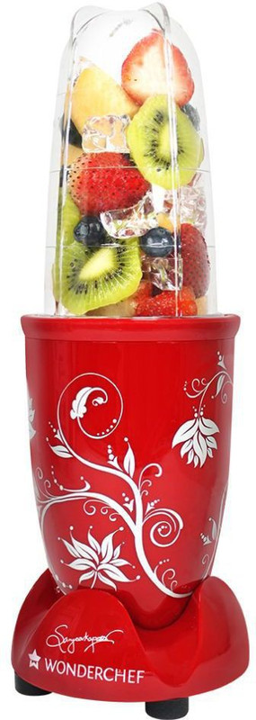Wonderchef Nutriblend Red 400 W Juicer Mixer Grinder(Red, 1 Jar)