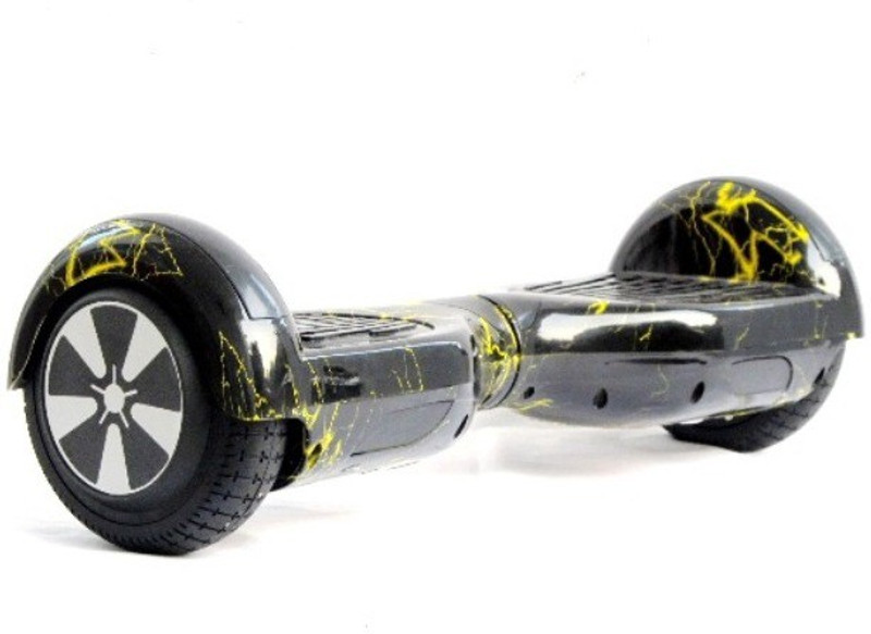 sky wings max current self balancing electric hoverboard with blue tooth, remote and carry bag 23 inch x 24 inch Skateboard(Black, Yellow, Pack of 1)