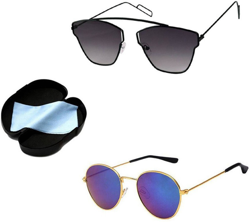 Lee Topper Aviator Sunglasses(Black)