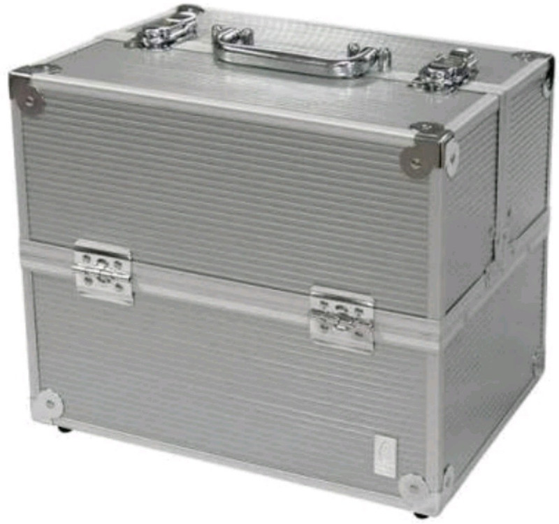 stockhawkers METALLIC SILVER001 WOMEN MAKE UP VANITY, JEWELLERY STORAGE BOX Vanity Box(METALLIC SILVER)