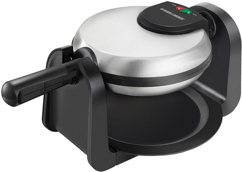 Black & Decker Flip Waffle Maker, Silver, WM1404S Waffle Maker