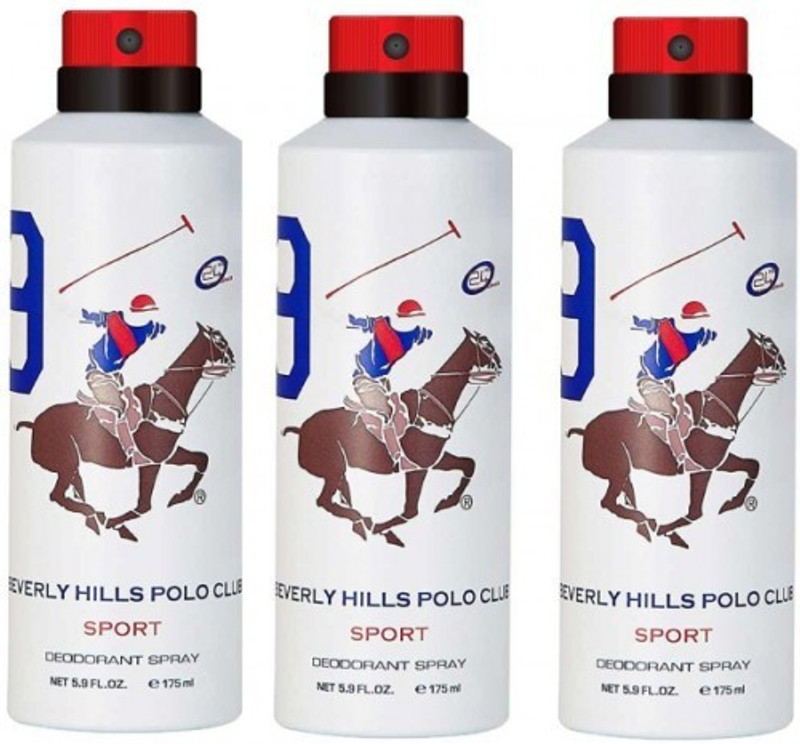 polo club sport deo no 9-9-9 Deodorant Spray  -  For Men(525 ml, Pack of 3)