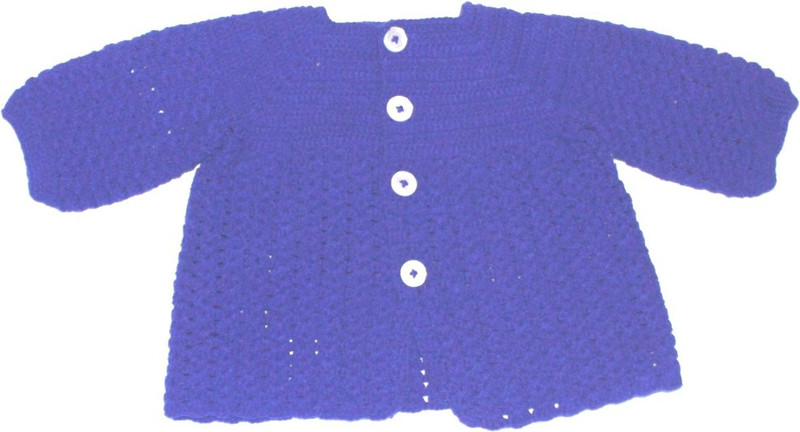 aum Girls Casual Acrylic Blend Sweater Top(Dark Blue, Pack of 1)