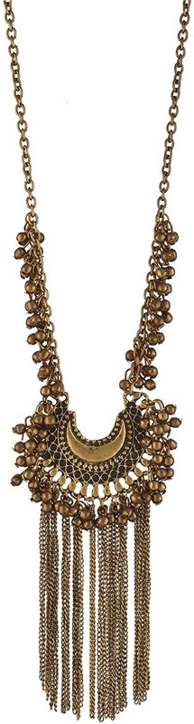 urbanela Urbanela German Silver Gypsy look Necklace : Afgani Necklace AFGN112-GOLD Alloy Necklace