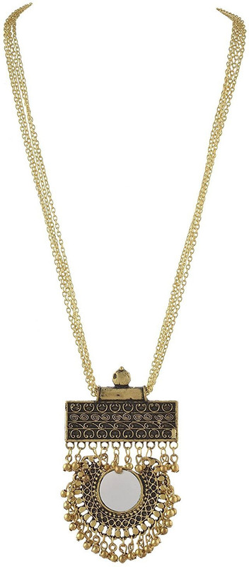 urbanela Urbanela German Silver Gypsy look Necklace : Afgani Necklace AFGN110-GOLD Alloy Necklace