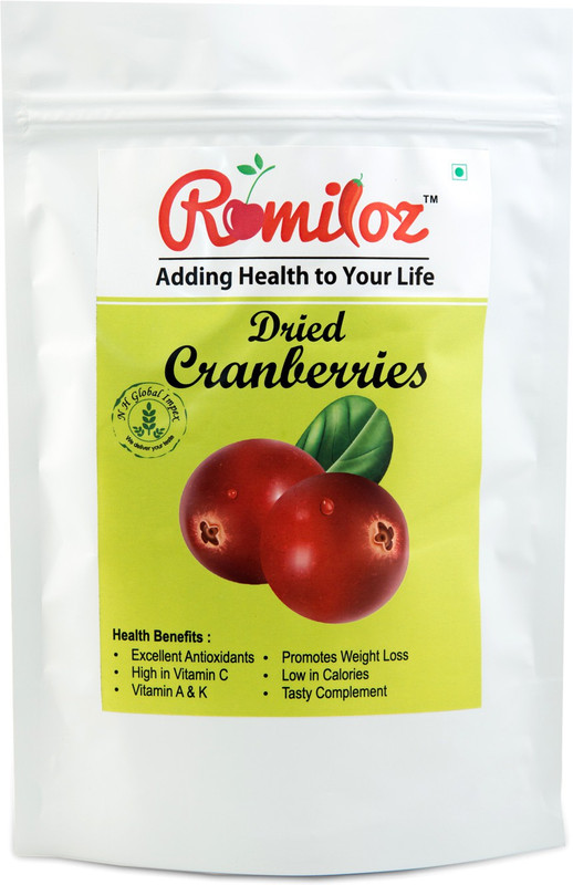 romiloz DRIED SLICED CRANBERRIES Cranberries Pouch(500 g)