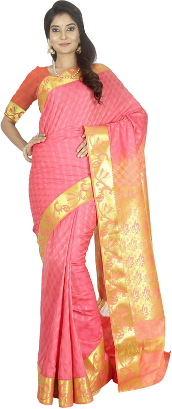 arars Woven Kanjivaram Poly Silk Saree(Multicolor)