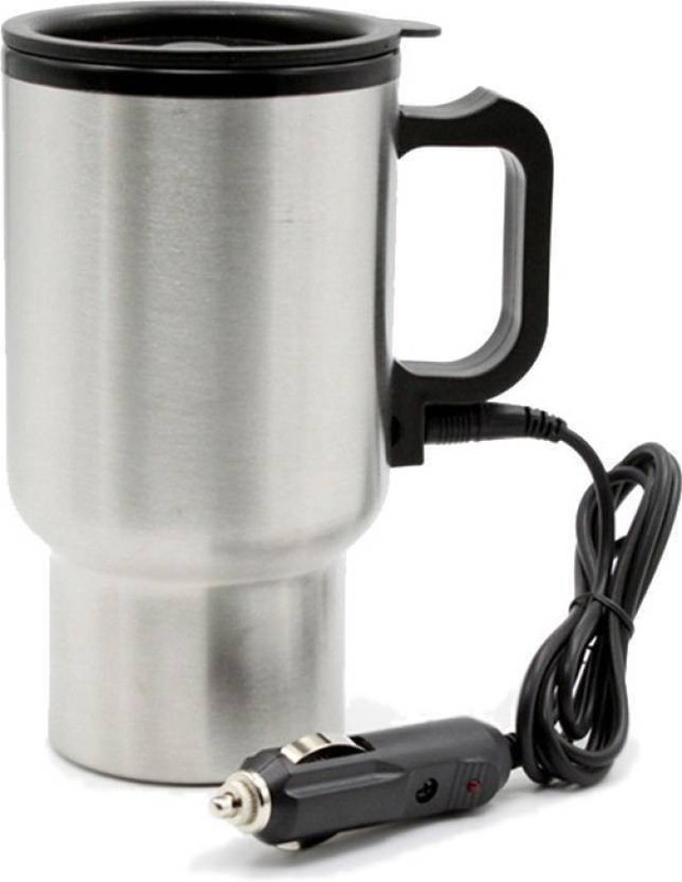 Benison India electric stainless still mug car travel Stainless Steel Mug Electric Kettle(451 L, Silver)