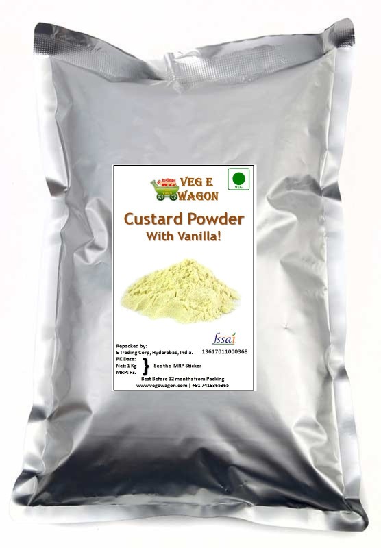 Veg E Wagon Custard Powder Vanilla Flavoured Sugar(1 kg)