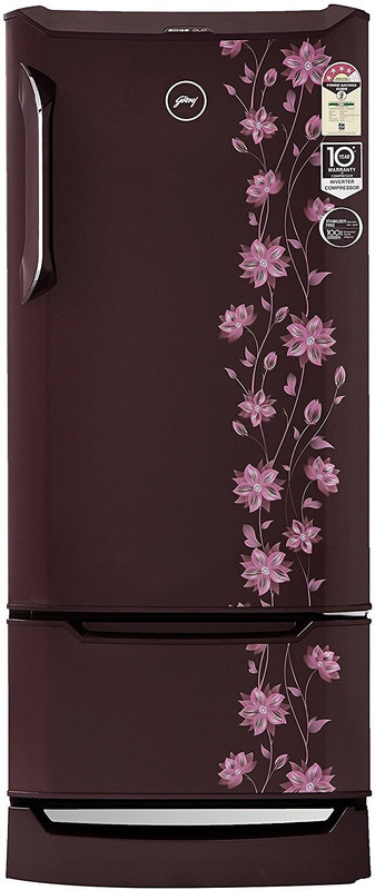Godrej 225 L Direct Cool Single Door 4 Star Refrigerator(Erica Wine, R D Edgeduo 225PDINV 4.2)