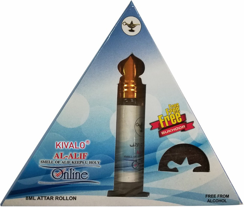 Kivalo Ⓡ Pure Original Online Roll On Attar 8 ml with Free 10 g Bukhoor Coin Floral Attar(Musk)