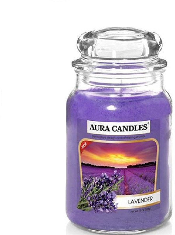 sliceter Glass Candles for Highly Fragranced, Premium & Smokeless Candle, Home Decor/Wedding/Birthday/Festivals/Anniversary/Gifts/All Purpose Tea Light Candles (pack of 1) Lavender Flavour. Candle(Blue, Pack of 1)