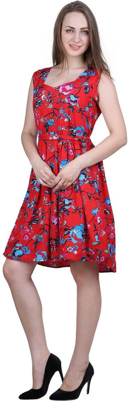 anise Women A-line Red Dress