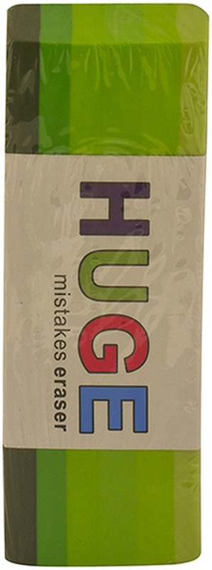 ayre Big Jumbo Size Eraser - Huge Mistakes Erasers - Green Non-Toxic Eraser(Set of 1, Green, White)