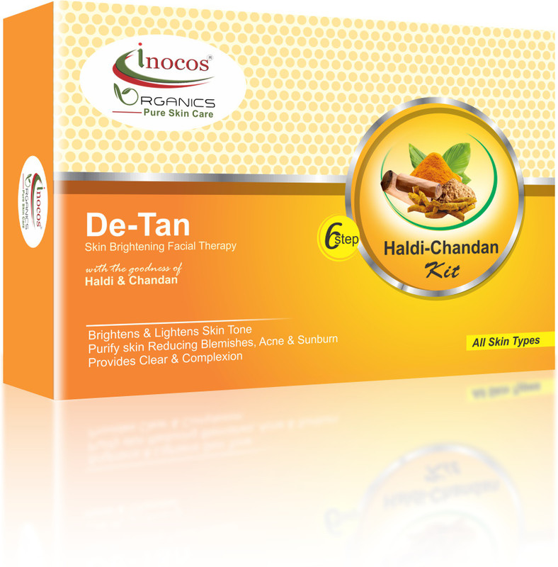 inocos De-Tan Skin Brightening Facial Therapy 395 g(Set of 6)