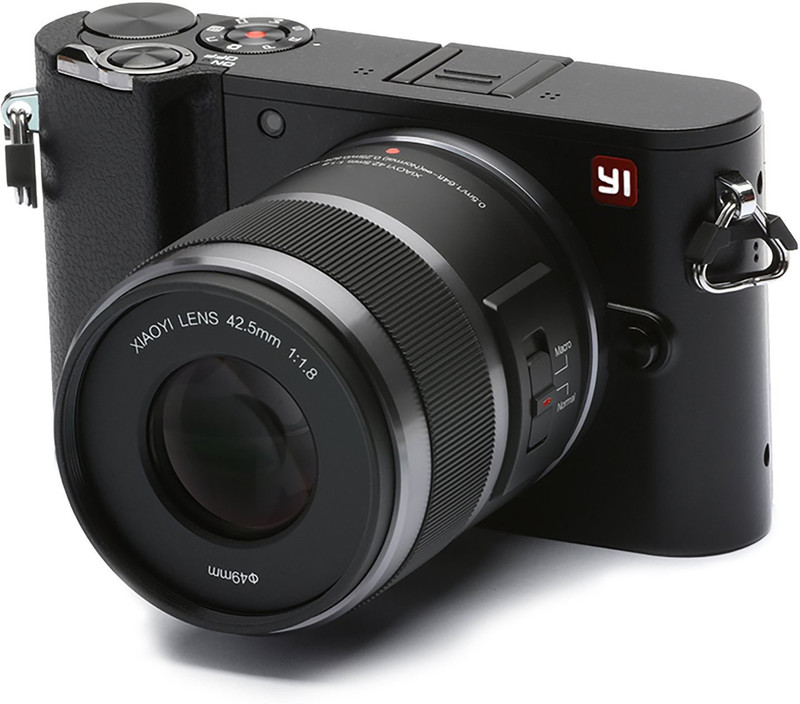Yi M1 95015 Mirrorless Camera 42.5mm F1.8 Lens(Black)
