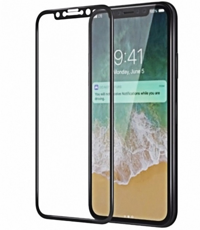 fabzy Tempered Glass Guard for 5D GRADE FULL SCREEN PROTECTOR TEMPERED GLASS FOR IPHONE X OR 10(Pack of 1)