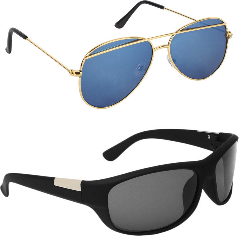 vulture Aviator, Sports Sunglasses(Black, Blue)