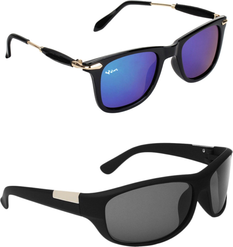 vulture Wayfarer, Sports Sunglasses(Blue, Black)