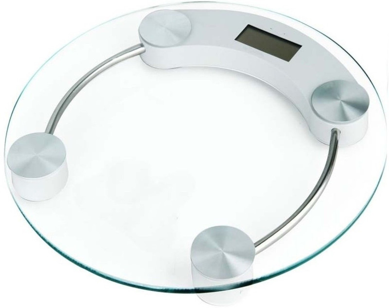 Three Secondz Round Digital Personal Bathroom Stylish Body Weight Heath Fitness LCD Scale Weighing Scale(Multicolor)