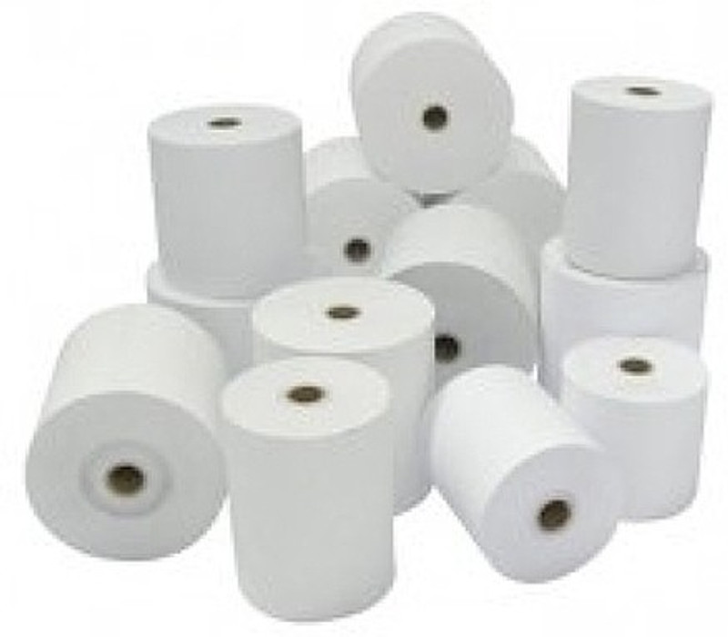 mm enterprises 58mmx25mtr.(2inch) Billing machine roll set of 25 Rolls Thermal Cash Register Paper(8 cm x 12 cm)