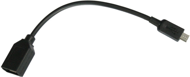 C&E TV-out Cable Micro USB OTG (On-The-Go) to USB 2.0 Adapter(Black, For Mobile)