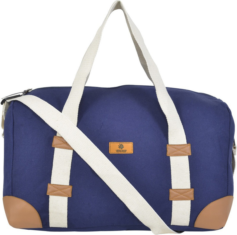 LEON BAGS BAG YOUR DREAMS JEANCANVAS Travel Duffel Bag(Blue) LEON BAGS BAG YOUR DREAMS JEANCANVAS Travel Duffel Bag(Blue)