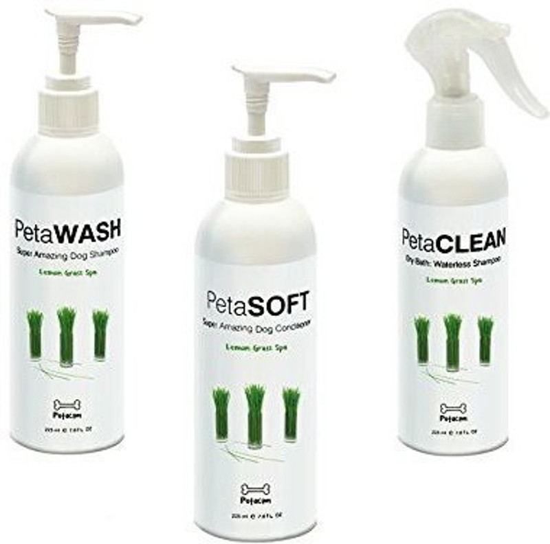 petacom Combo Flea and Tick, Allergy Relief lemongrass Dog Shampoo(225 ml)