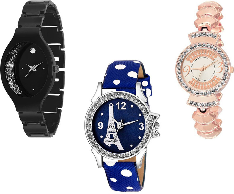 skmi Combo Of Three PartyWear+Casual+Formal Analog Watch  - For Women