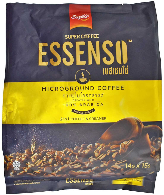 Super Coffee Essenso 2in1 Micrground Coffee Mix Powder - 210g (15x14g) Instant Coffee(210 g)