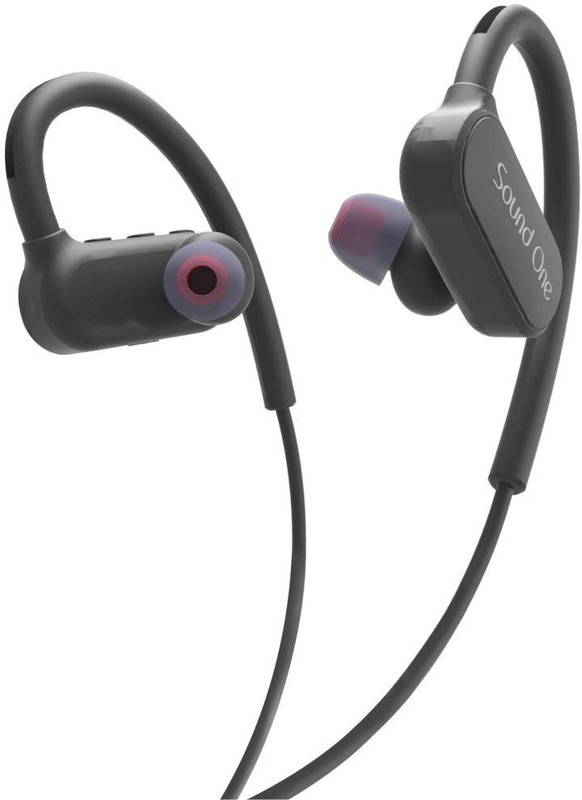 sound one SP-40 Sports Bluetooth Headset with Mic(Black, In the Ear)