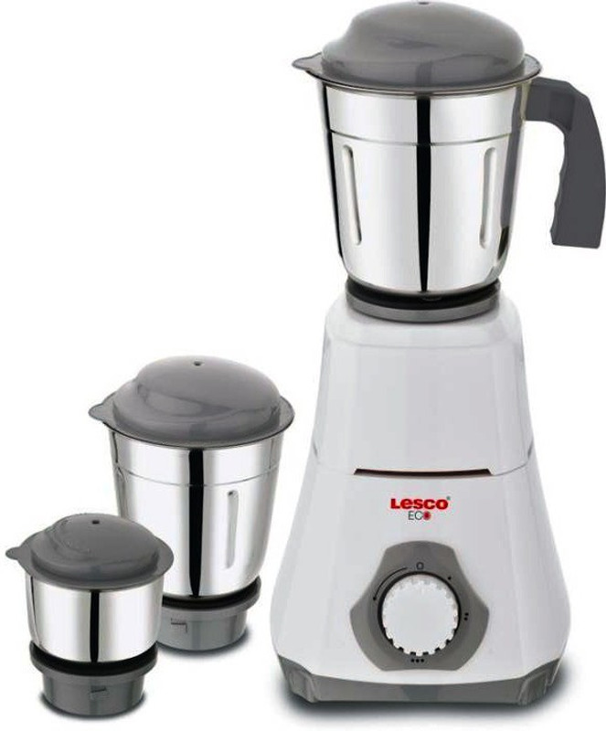 LESCO ECONOMY ECO 550 W Mixer Grinder(COOL GREY, 3 Jars)