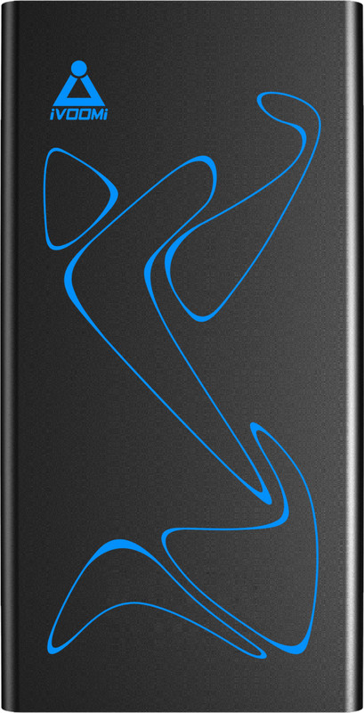 ivoomi 10000 Power Bank (iV-PBP20K2, Titan Smart LED)(Carbon Black, Lithium Polymer)